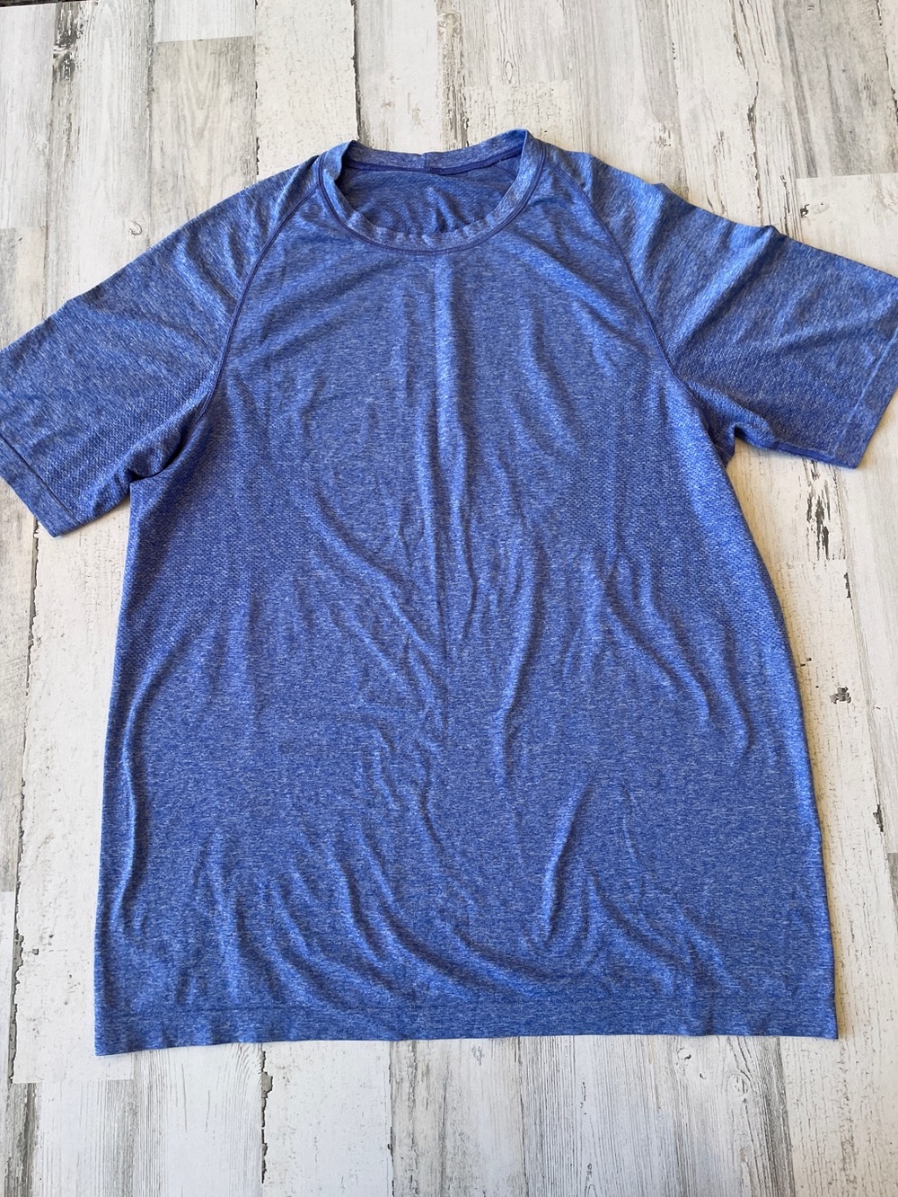 lululemon athletica Men's Heather Royal Blue Short Sleeve Crew XL